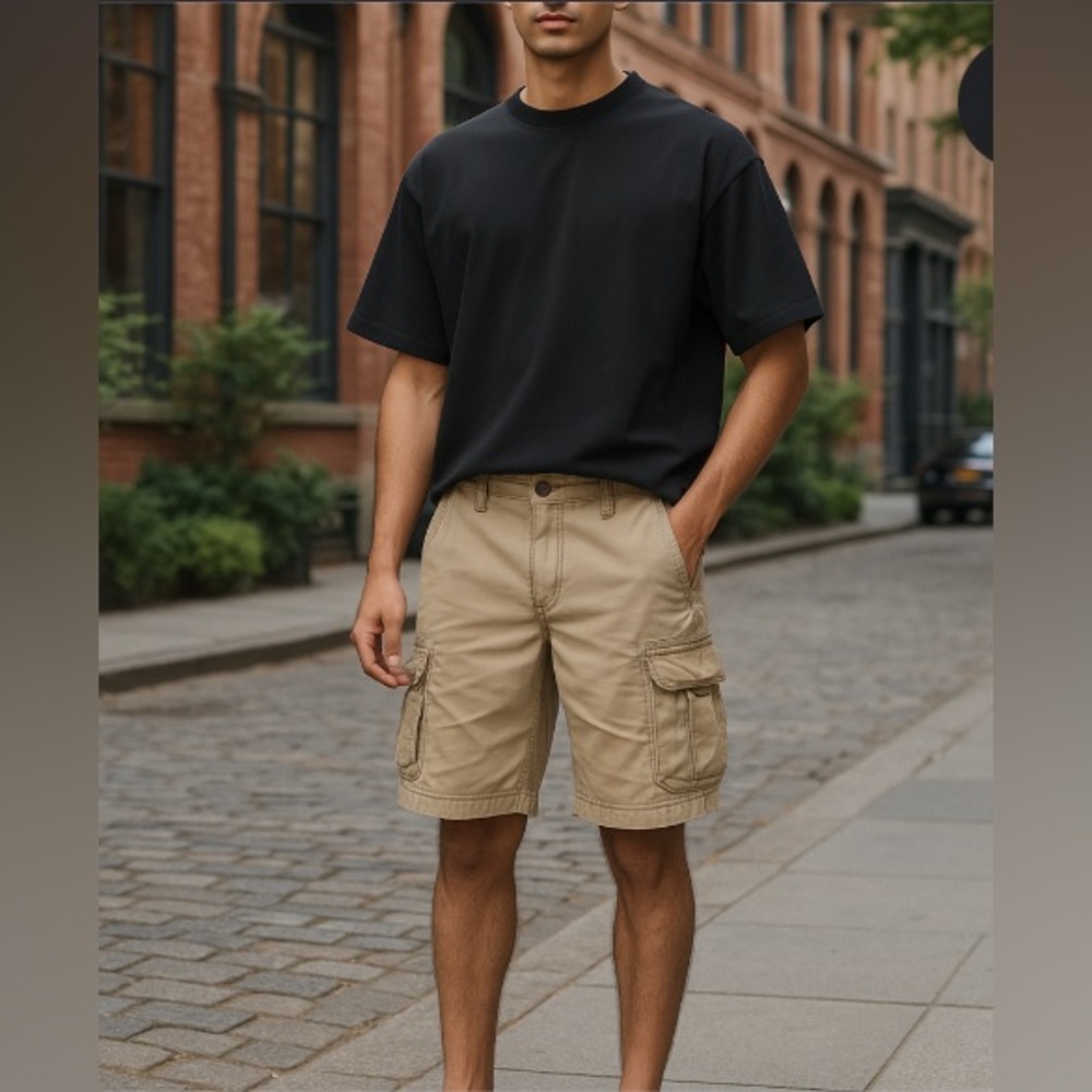 Aeropostale Tan Cargo Shorts Versatile Casual Wear